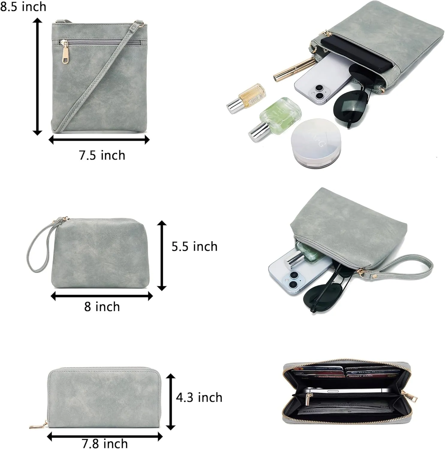 Purses For Women Handbags And Wallet Set Large Hobo Crossbody Bag Ladies Purse Totes 4 PCS