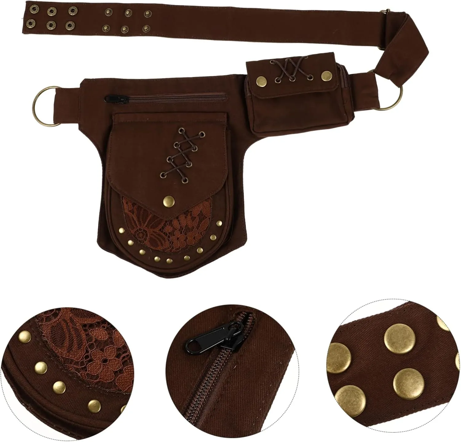 Purses for Women Multi-pocket Waist Pouch Bag Phone Waist Pouch Crossbody Purse