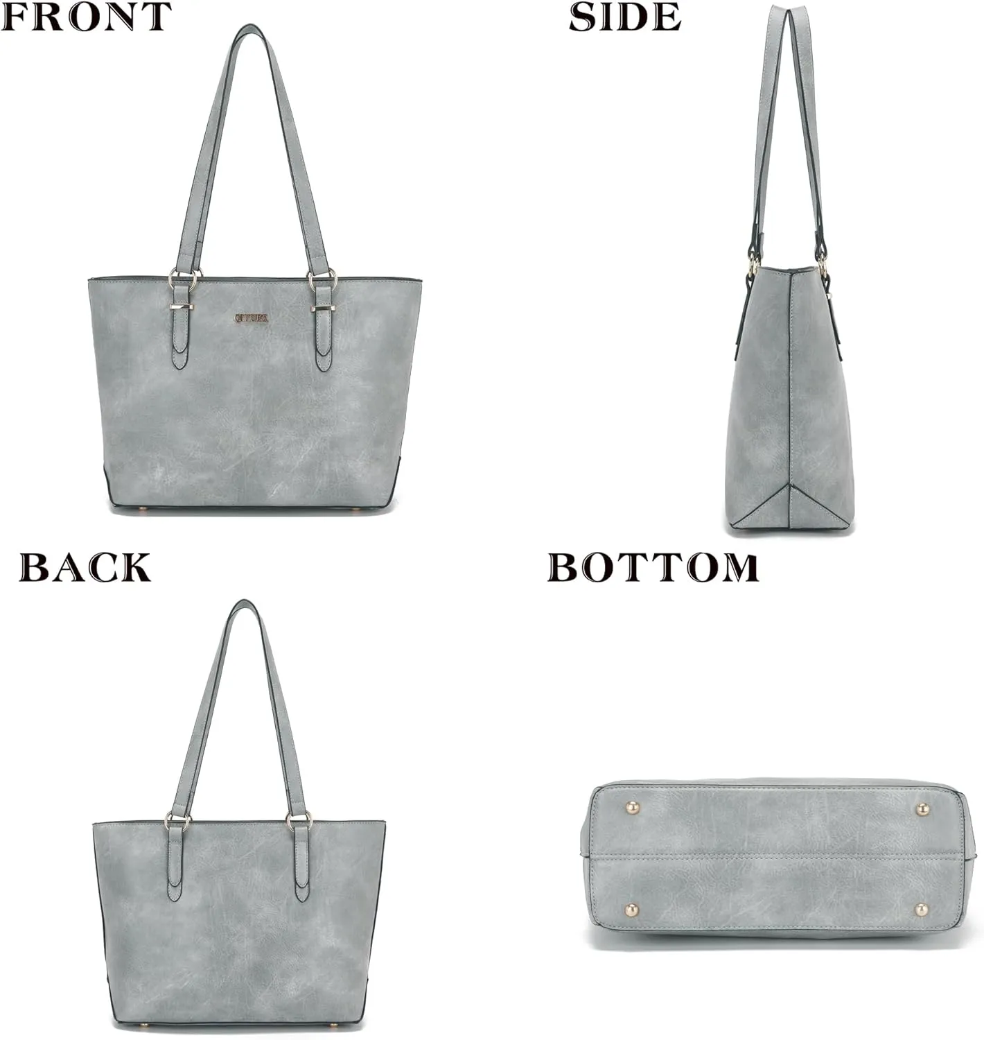 Qiyuer Women Purses Handbags Wallet Sets Shoulder Bags Top Handle Satchel Tote Purse Work Bag Set With Matching Wallet 3pcs