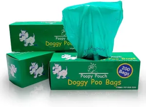 Quality Chemical Retriever Doggy Pot Litter Bag Refills. 8" x 13" Unscented. 10 boxes of 200, 2,000 bags PP-RB-200