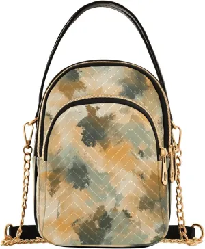 Quilted Crossbody Bags for Women,Ink Smudge One Women's Crossbody Handbags Small Travel Purses Phone Bag