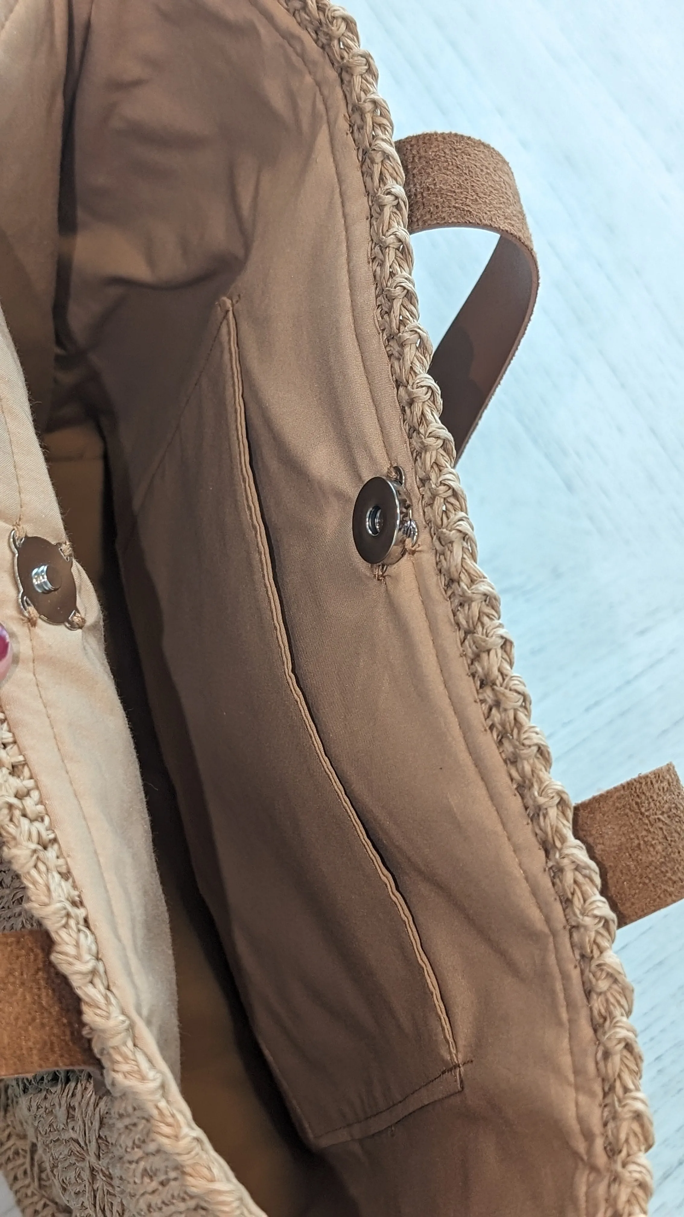 "TwistSling" Crossbody Bag• Summer Bag with Cotton Lining