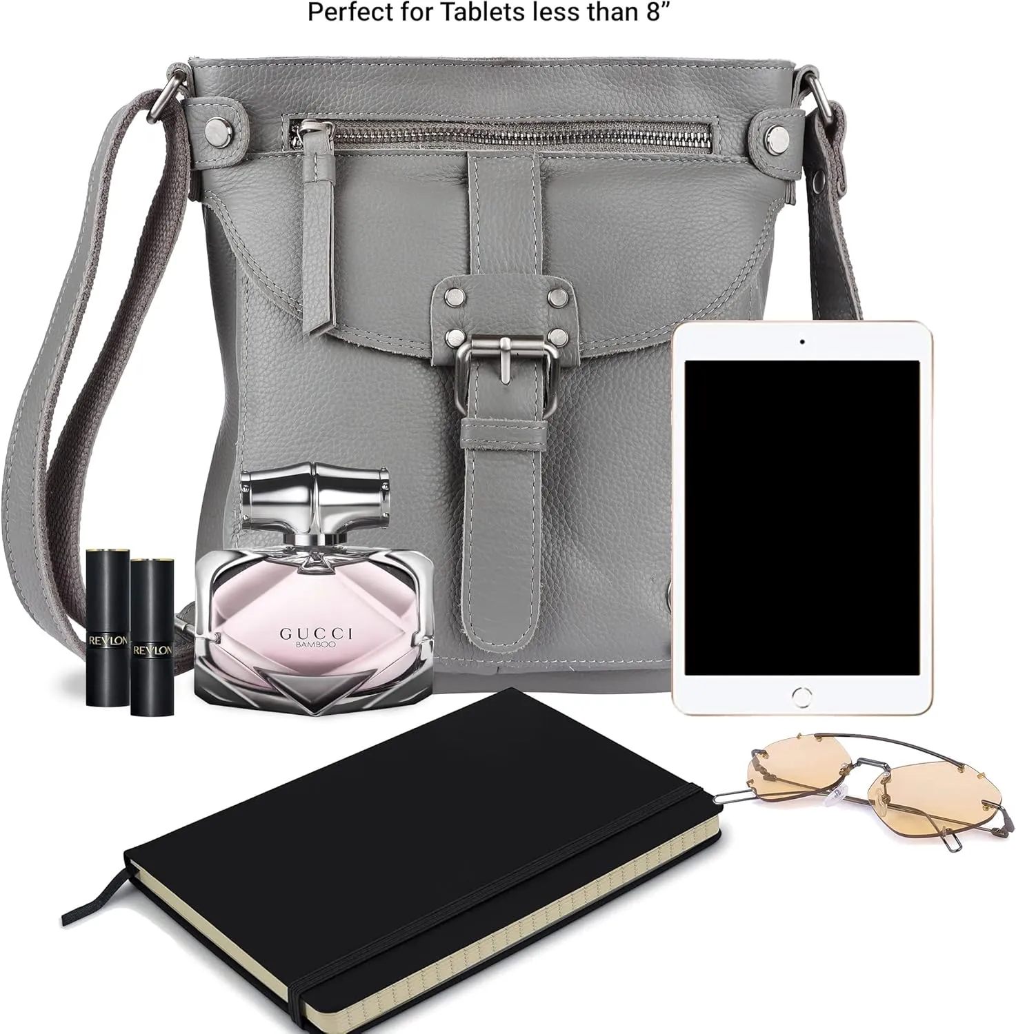 Real Leather Soft Small Womens Crossbody Handbags & Purses - Premium Sling Crossover Shoulder Bag