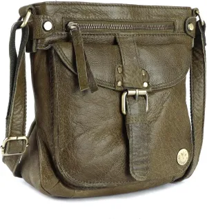 Real Leather Soft Small Womens Crossbody Handbags & Purses - Premium Sling Crossover Shoulder Bag