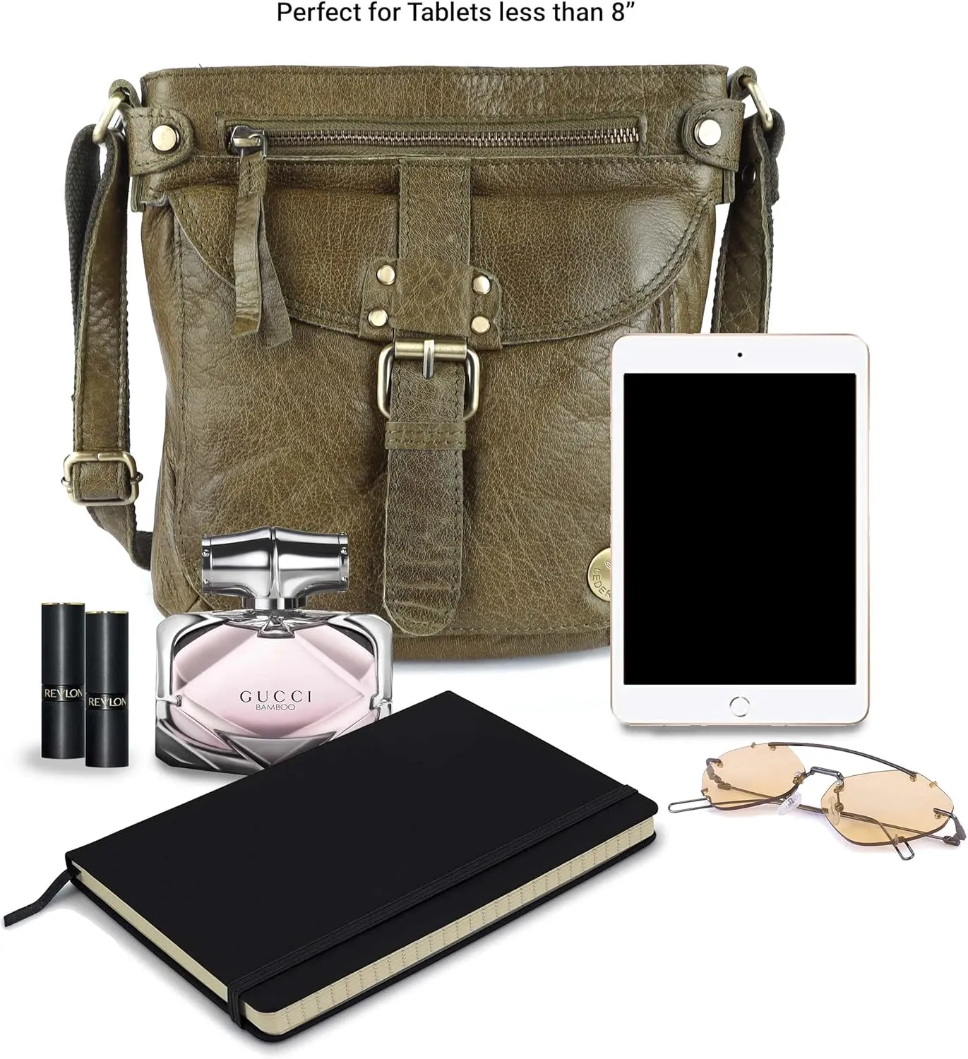 Real Leather Soft Small Womens Crossbody Handbags & Purses - Premium Sling Crossover Shoulder Bag