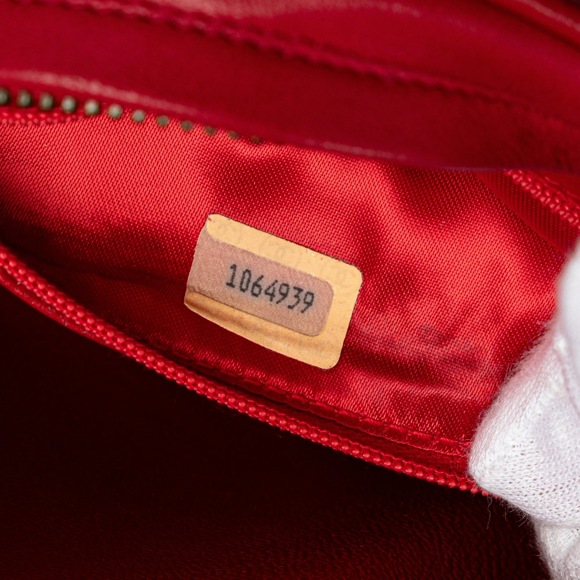Red Chanel CC Lambskin Tassel Oval Camera Bag