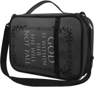 Religion Bible Cover, Bible Case, Bible Bag, Bible Tote Bag Crossbody Bible Cover Case with Shoulder Strap Portable Bible Carrying Case for Travel School