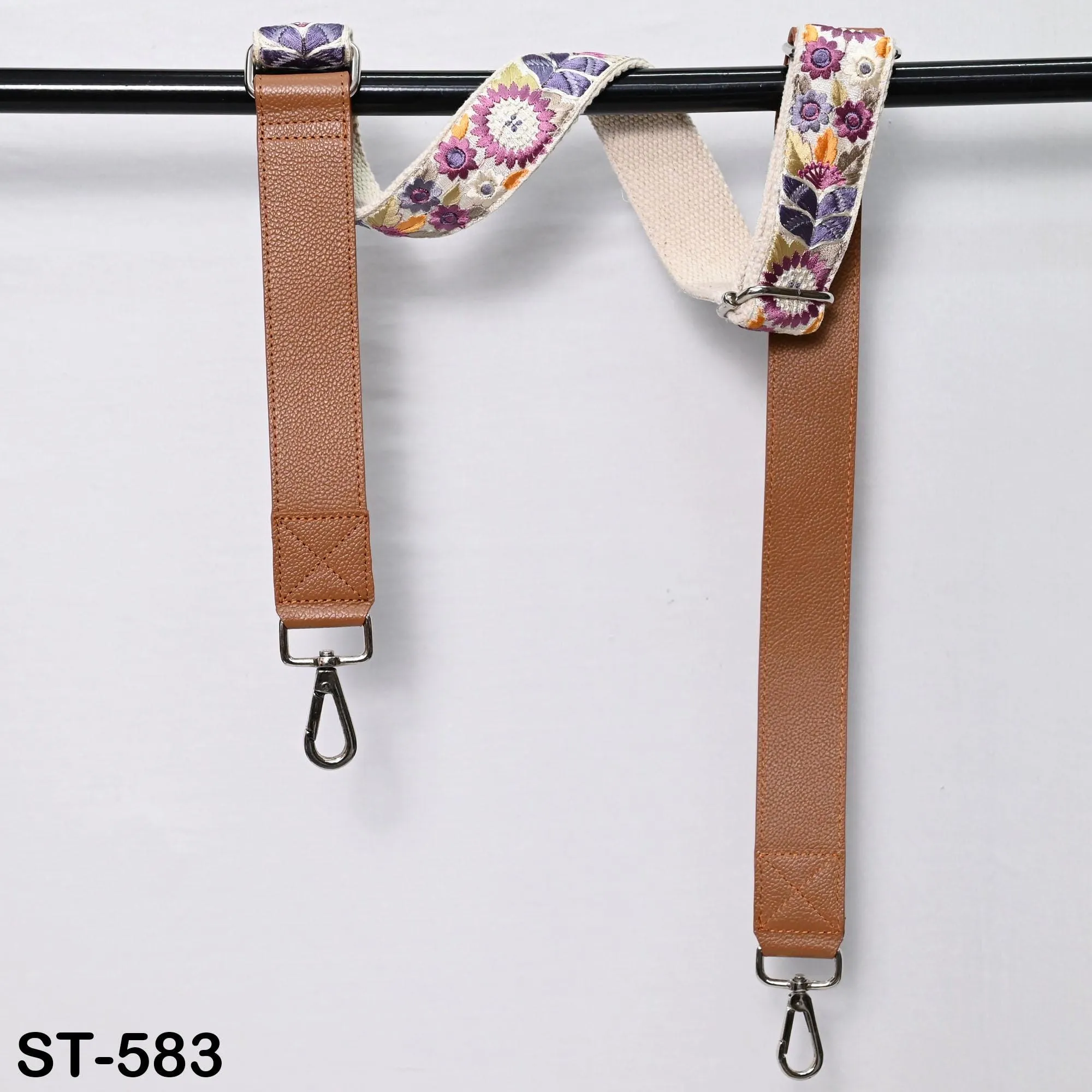 Replacement Leather  Crossbody Strap Handbag Boho Bag Strap Camera Strap Purses Embroidery Brown Adjustable Strap Christmas Gift for Brother