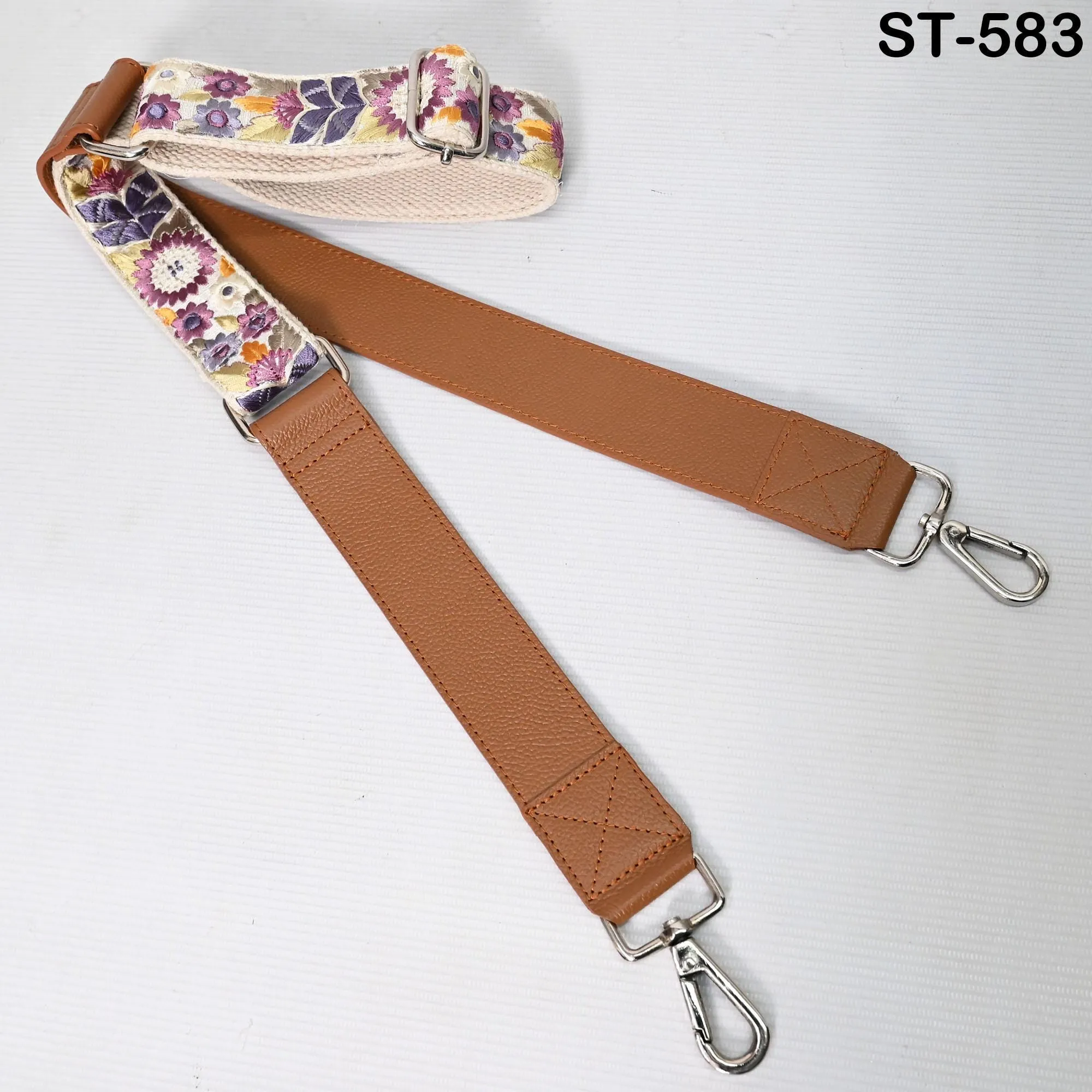 Replacement Leather  Crossbody Strap Handbag Boho Bag Strap Camera Strap Purses Embroidery Brown Adjustable Strap Christmas Gift for Brother
