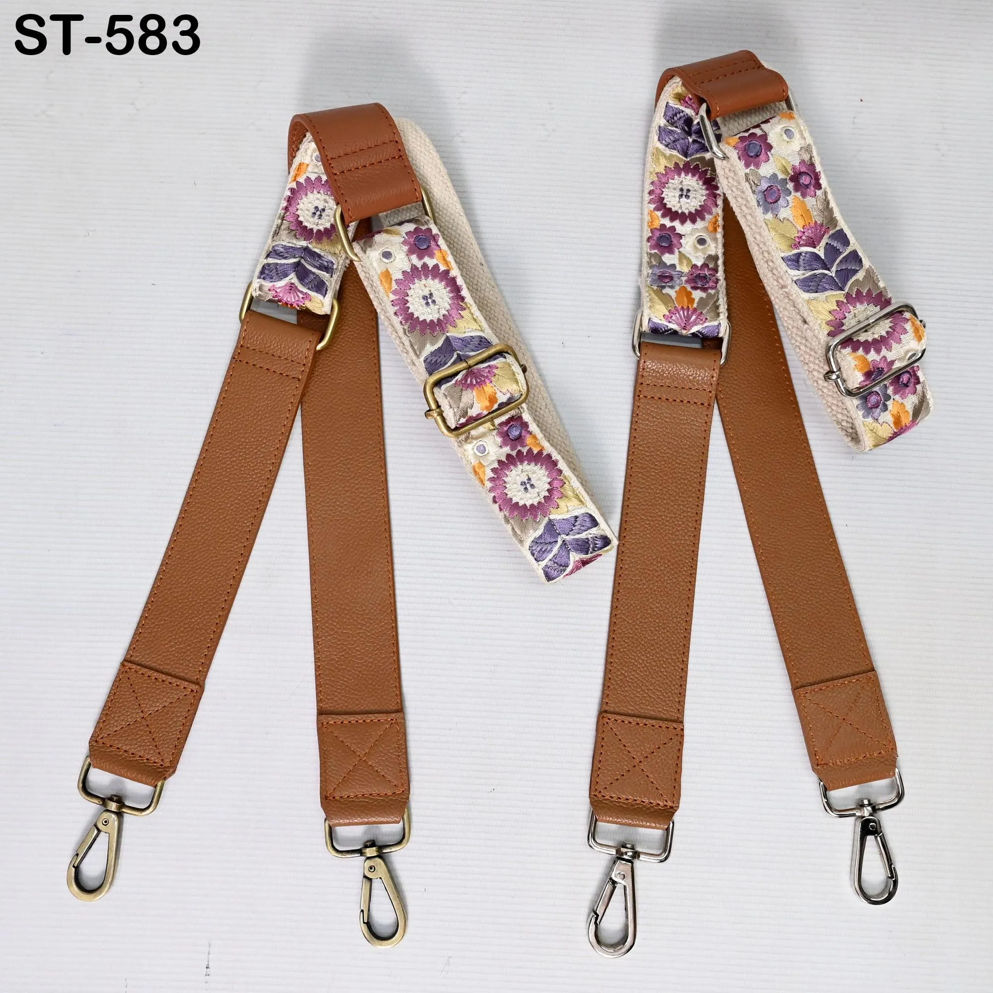 Replacement Leather  Crossbody Strap Handbag Boho Bag Strap Camera Strap Purses Embroidery Brown Adjustable Strap Christmas Gift for Brother