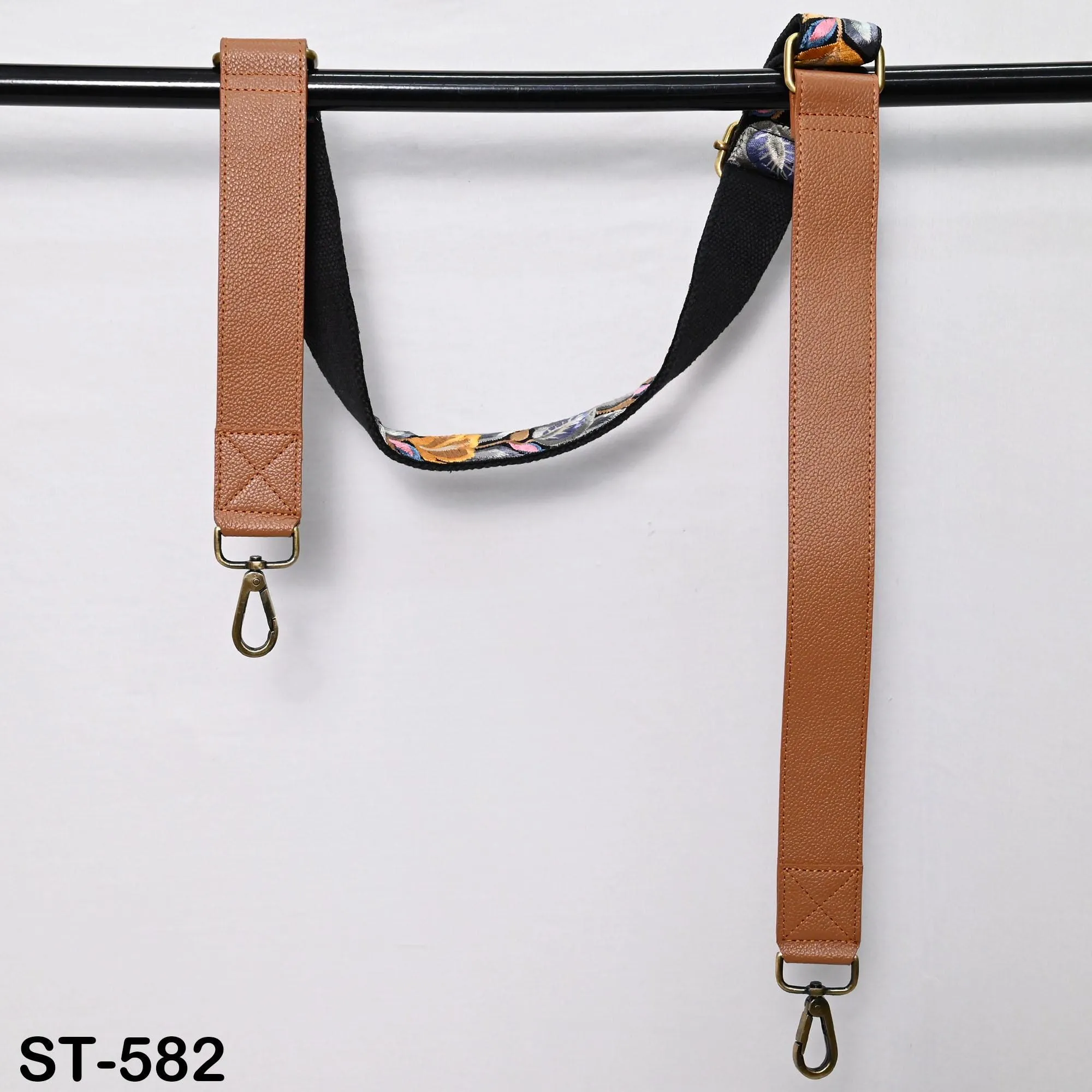Replacement Leather  Crossbody Strap Handbag Boho Bag Strap Camera Strap Purses Embroidery Brown Adjustable Strap Christmas Gift for Mother