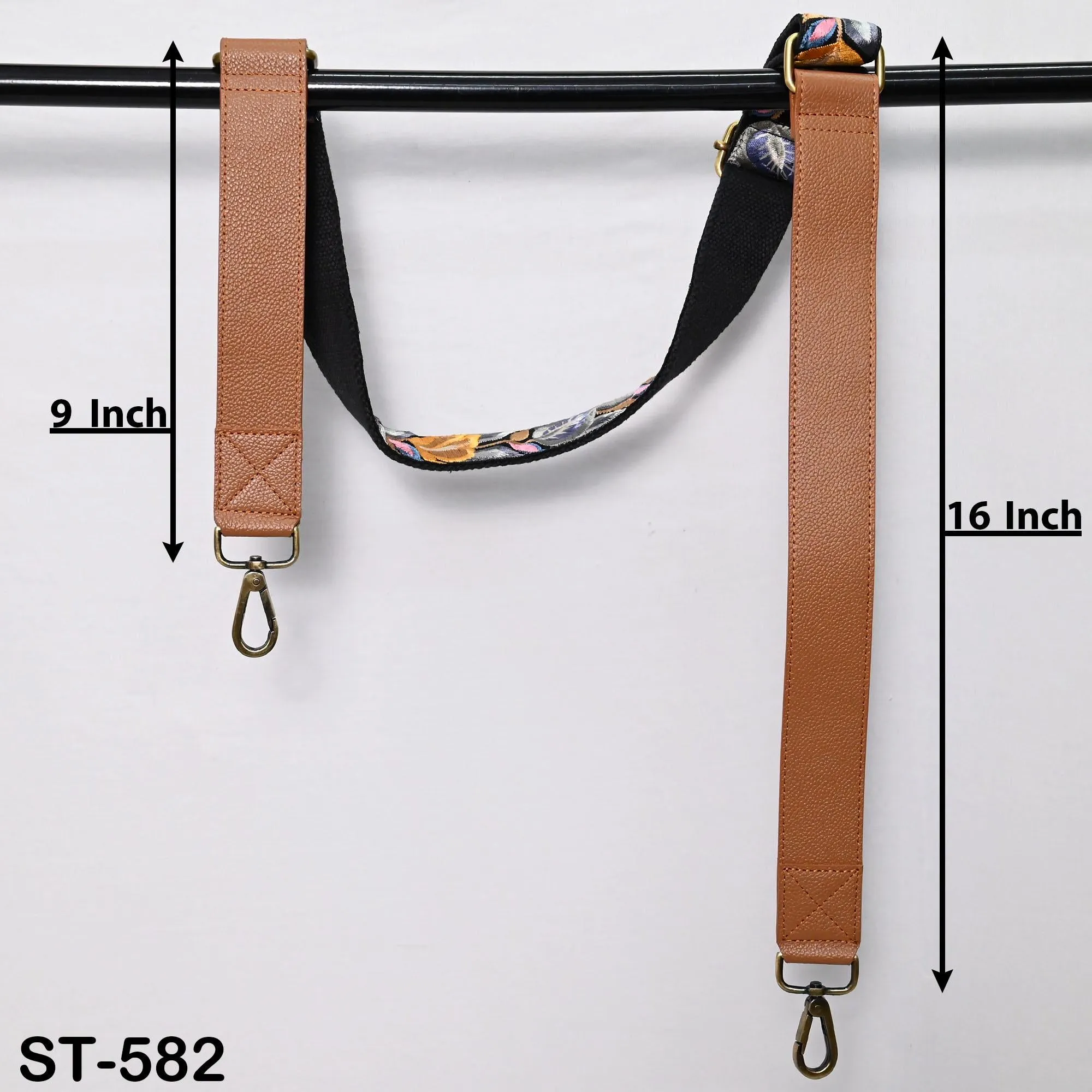 Replacement Leather  Crossbody Strap Handbag Boho Bag Strap Camera Strap Purses Embroidery Brown Adjustable Strap Christmas Gift for Mother