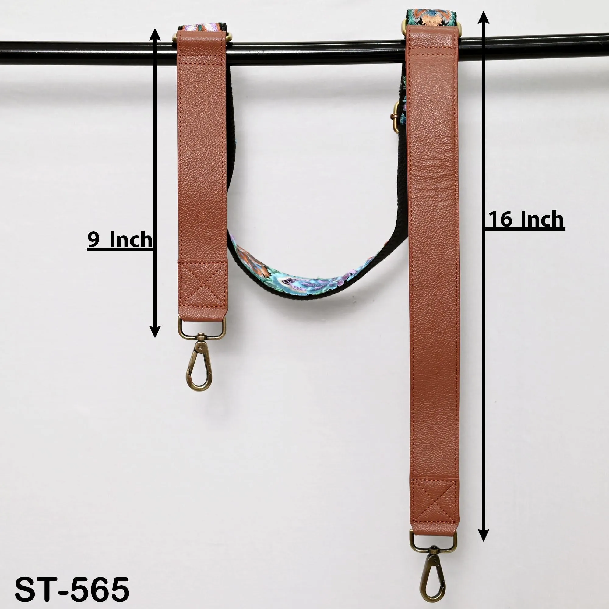 Replacement Leather  Crossbody Strap Handbag Boho Bag Strap Camera Strap Purses Embroidery Brown Adjustable Strap Christmas Gift for Sister