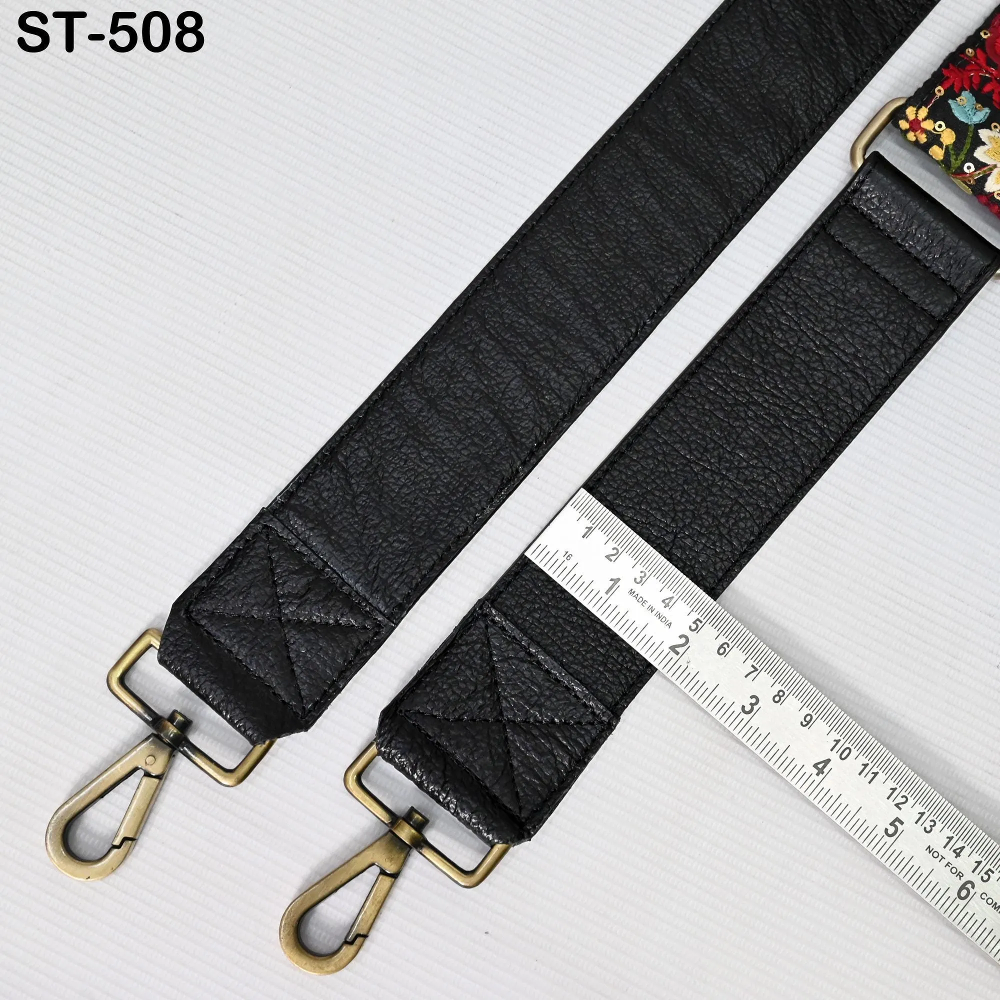 Replacement Leather Handbag Boho Bag Strap Camera Strap Crossbody Strap Purses Embroidery Adjustable Strap Black Christmas Gift for Sister