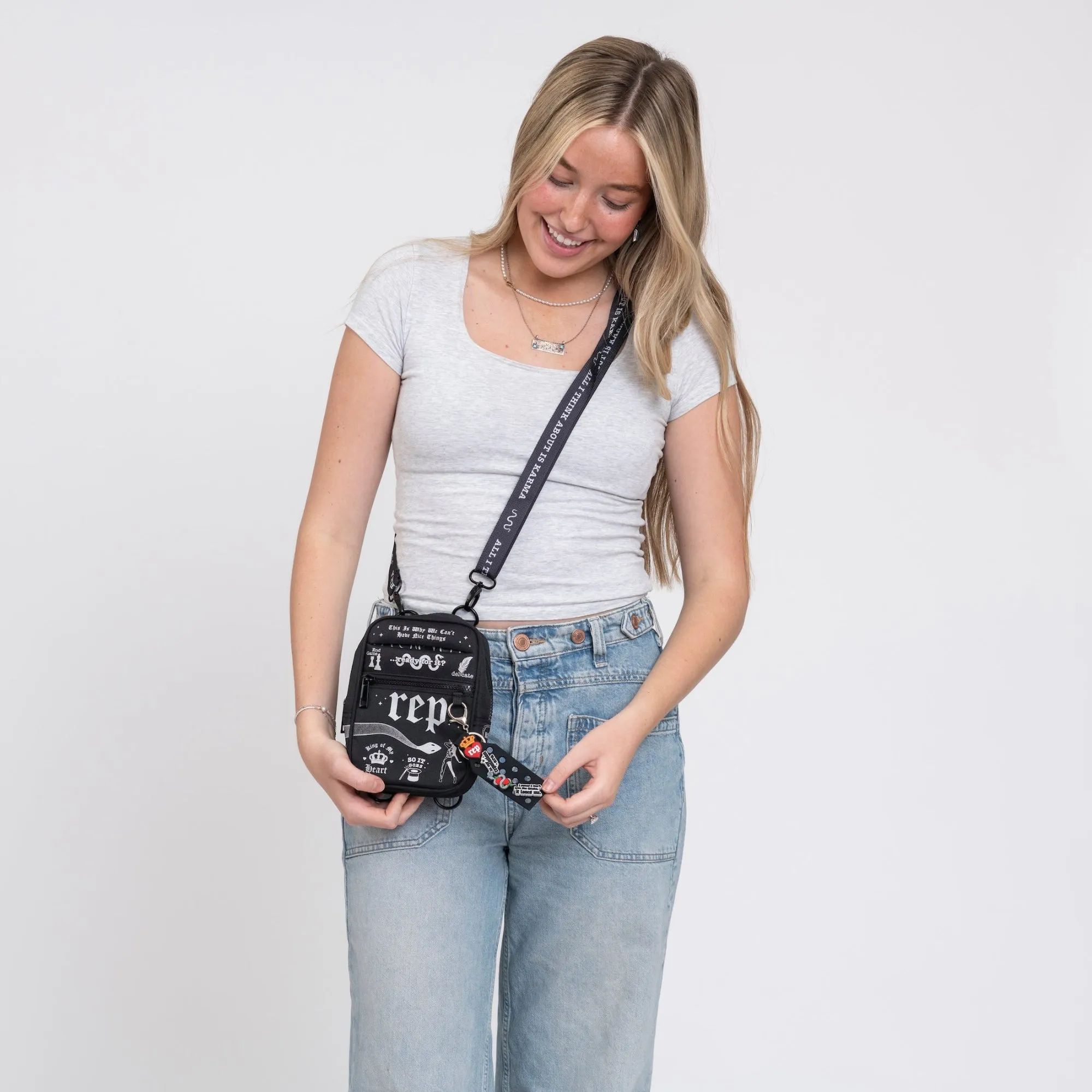 Reputation Crossbody Bag With Tumbler Strap