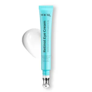 Retinol Eye Cream with Caffeine, Hyaluronic Acid & Vitamin C | Anti-Aging Under Eye Cream for Dark Circles, Wrinkles & Puffiness | Reduces Fine Lines Skin Care Treatment for Women & Men (15ml)