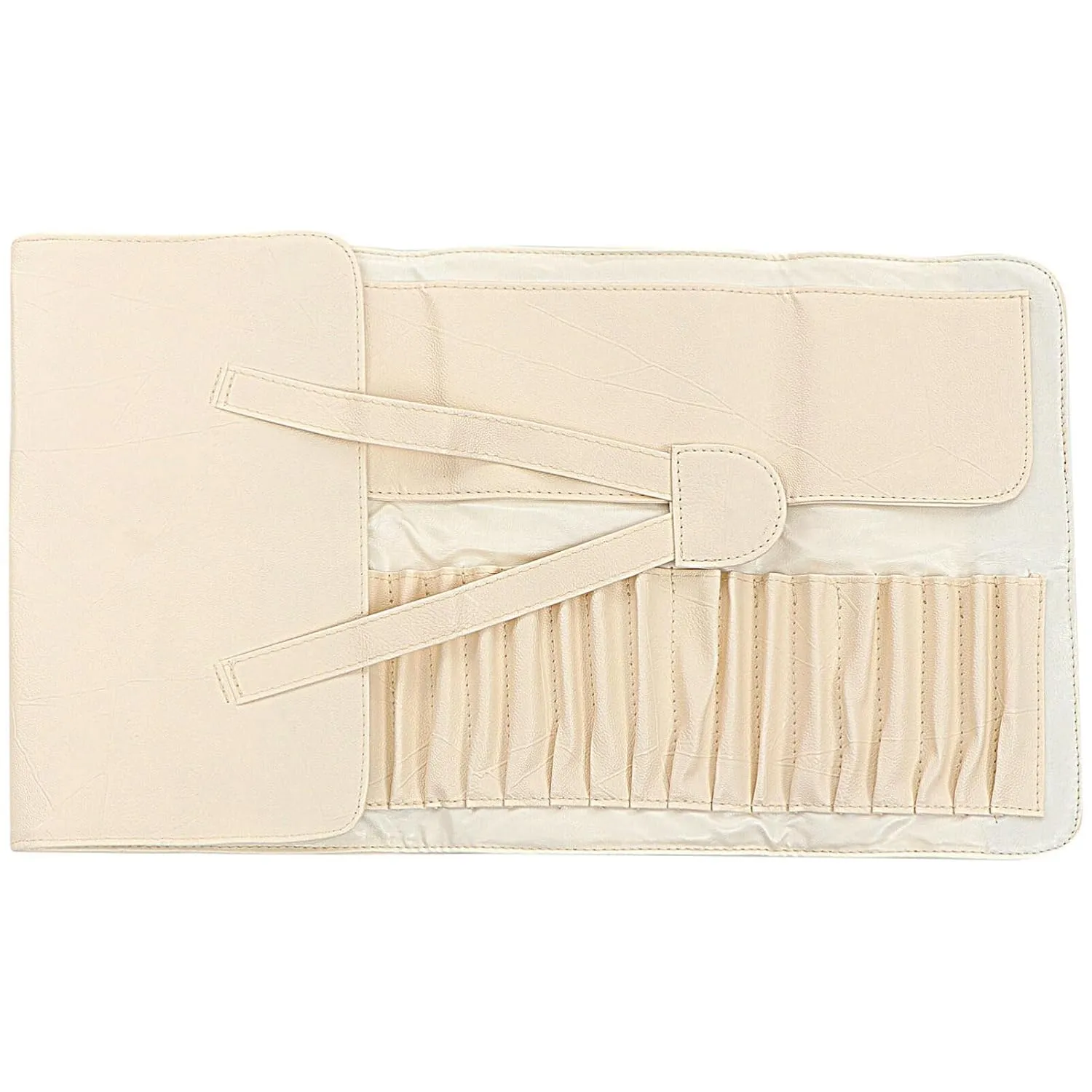 Rolling Up Woman- Holder Tool Hold Brush Travel and for Multipurpose Bag Women Bags Beige Folding Ing Storage Cosmetic Pu Pouch Carrying Multi Cosmetics Woman