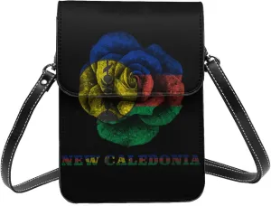Rose New Caledonia New Caledonian Flag Small Crossbody Bag Is A Shoulder Bag Designed For Women And Girls Cell Phone Crossbody Wallet Purses With Card Slots Adjustable Strap