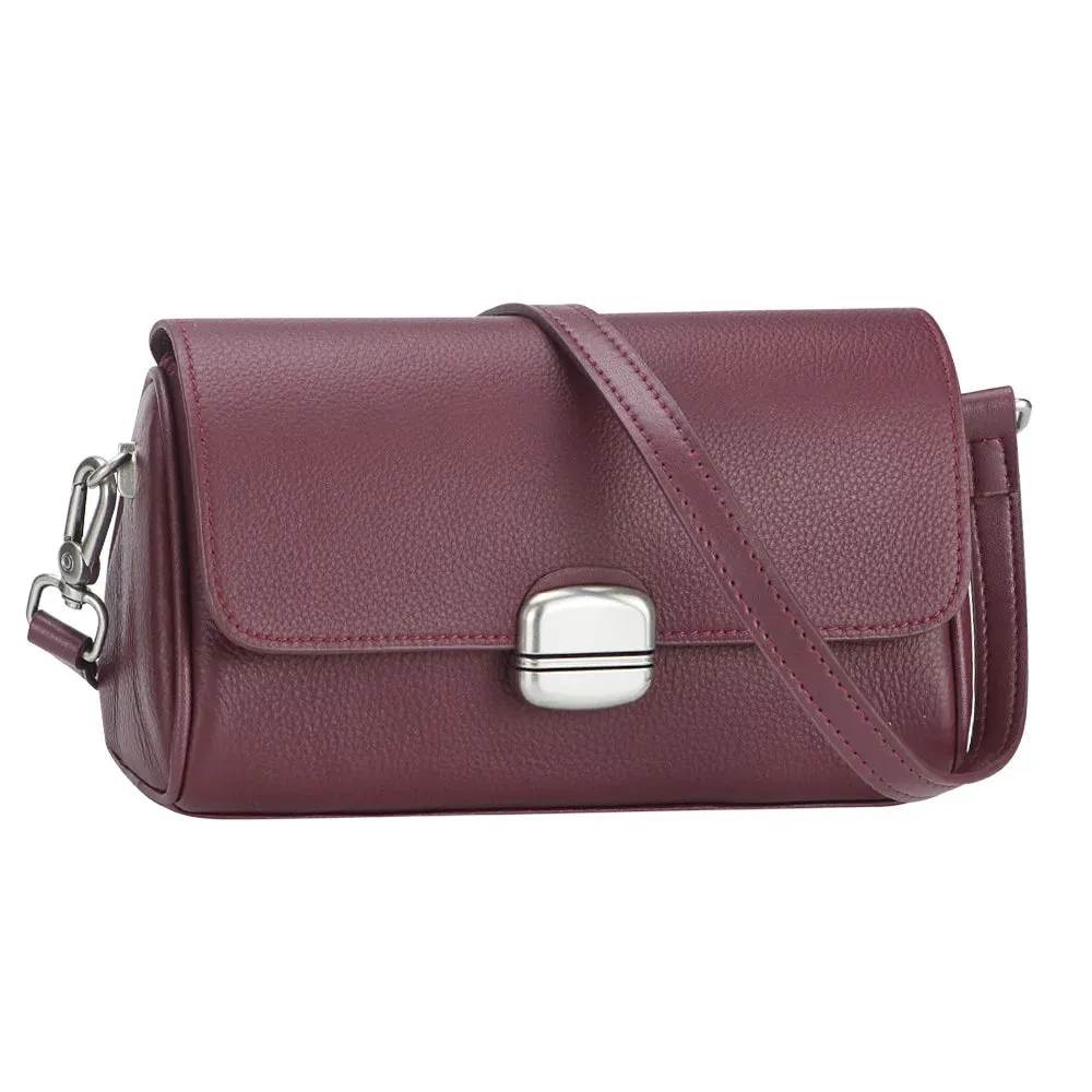 Royal Bagger Genuine Leather Crossbody Bags for Women, Chain Small Square Purse, Fashion Shoulder Handbag 3099