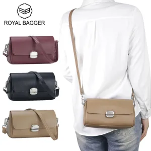 Royal Bagger Genuine Leather Crossbody Bags for Women, Chain Small Square Purse, Fashion Shoulder Handbag 3099