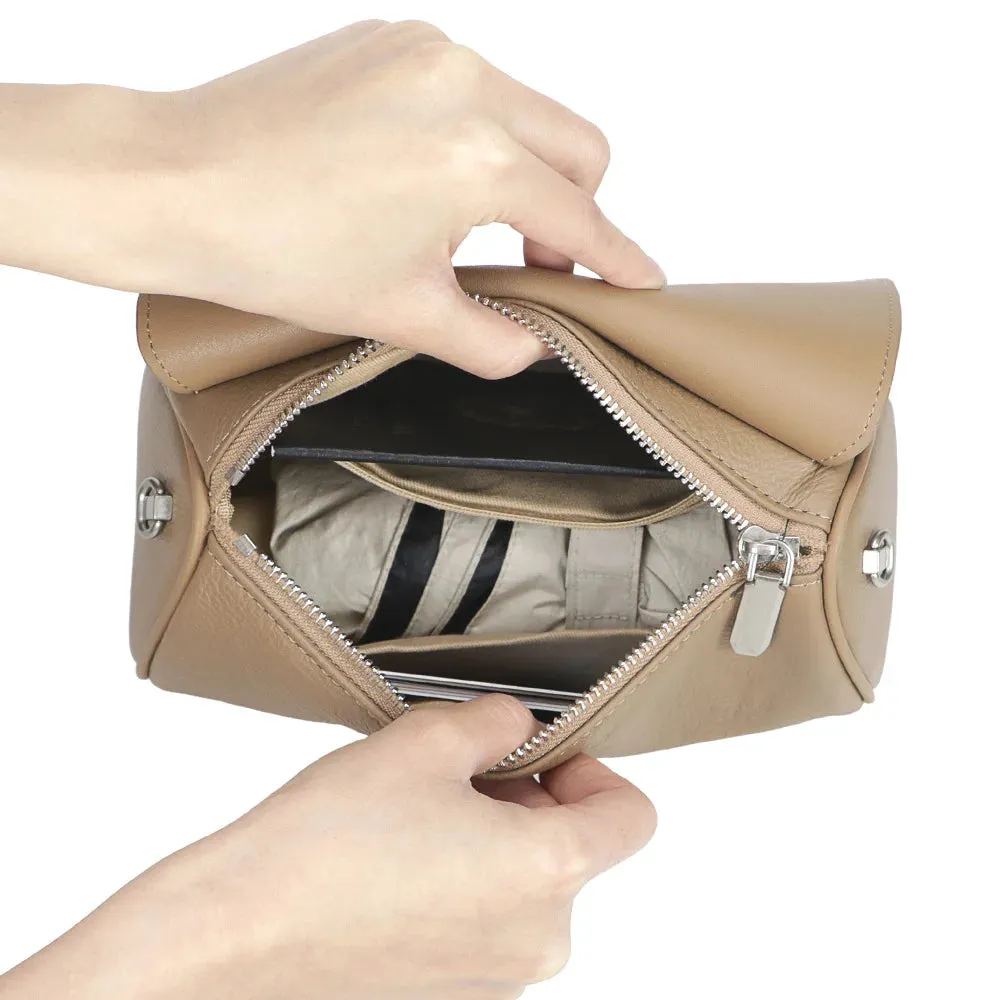 Royal Bagger Genuine Leather Crossbody Bags for Women, Chain Small Square Purse, Fashion Shoulder Handbag 3099