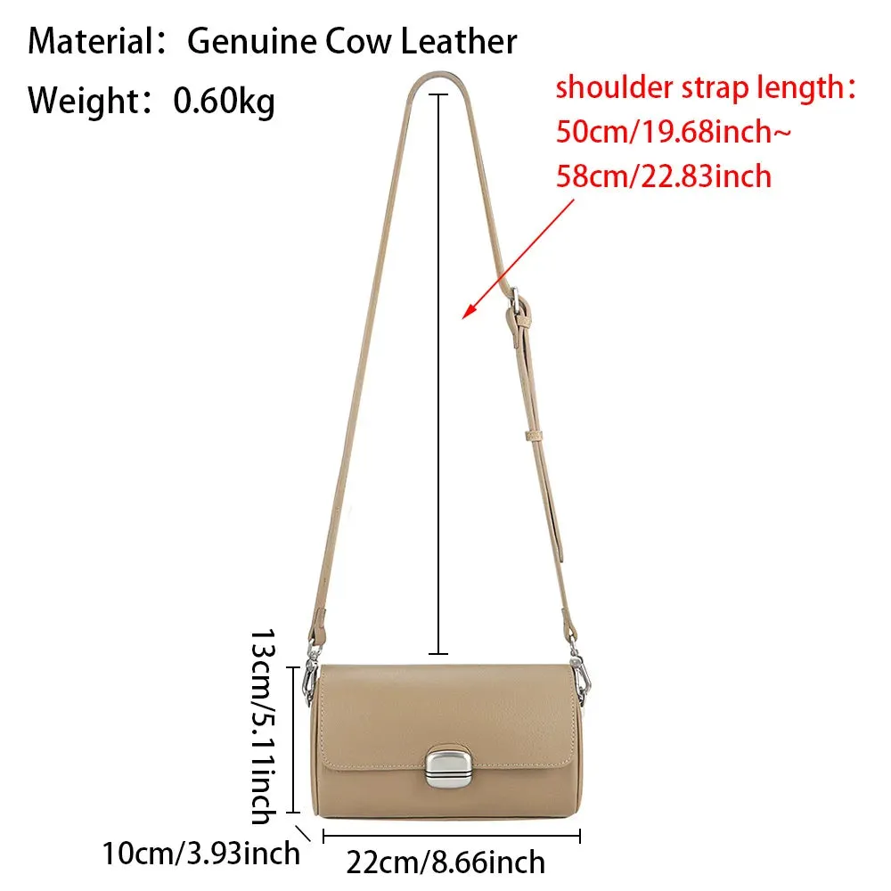 Royal Bagger Genuine Leather Crossbody Bags for Women, Chain Small Square Purse, Fashion Shoulder Handbag 3099