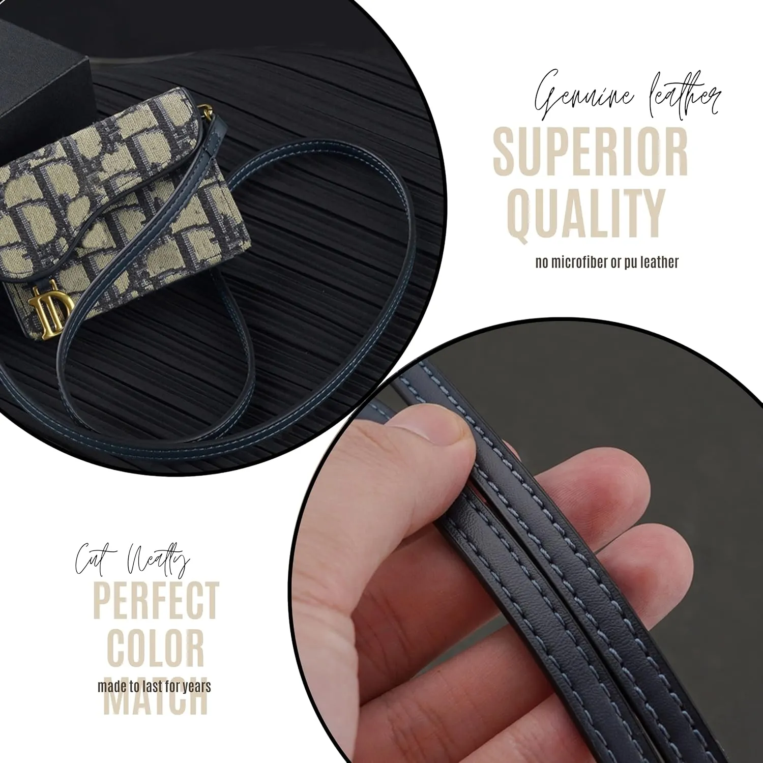 Saddle Wallet Chain Insert, Long Saddle Wallet with Chain, Card Holder Conversion Kit Wallet on Chain, Credit Card Holder Insert Crossbody (60cm Old Gold Metal Chain, Geyser Blue)