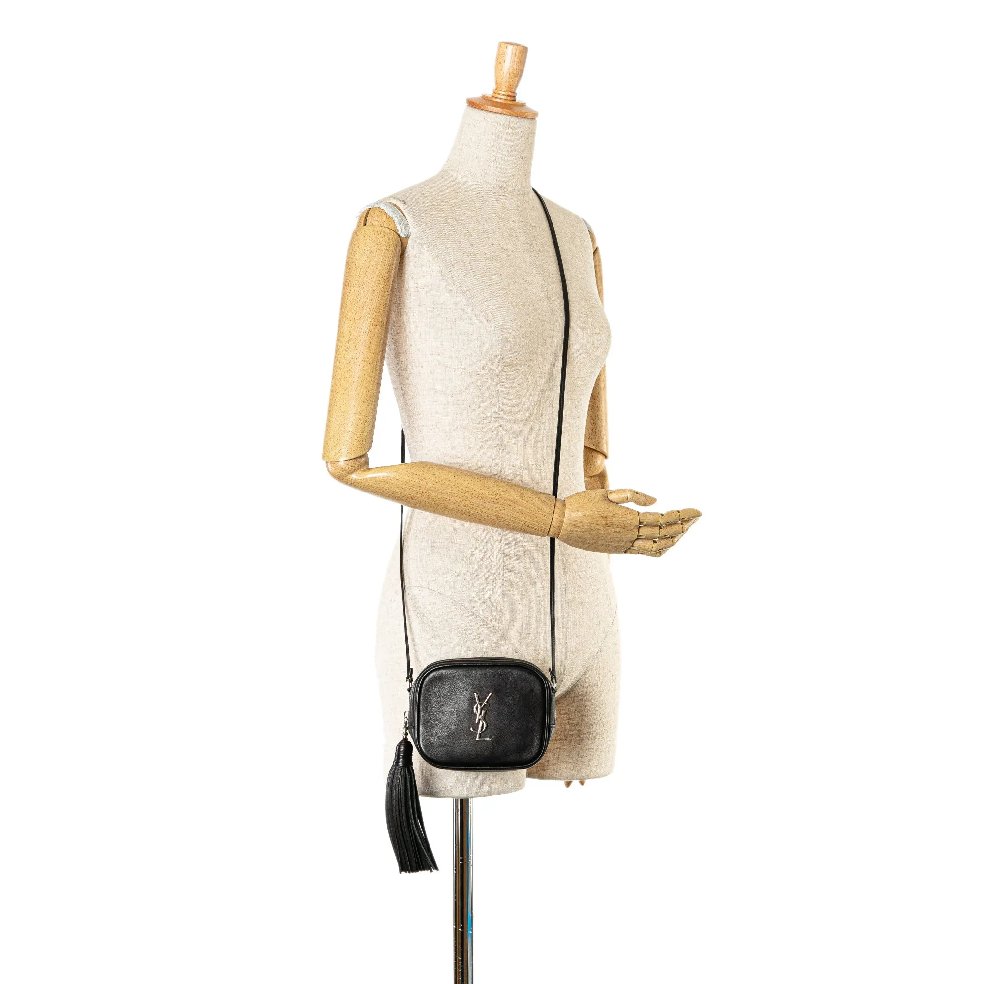 Saint Lau Calfskin Monogram Blogger Bag