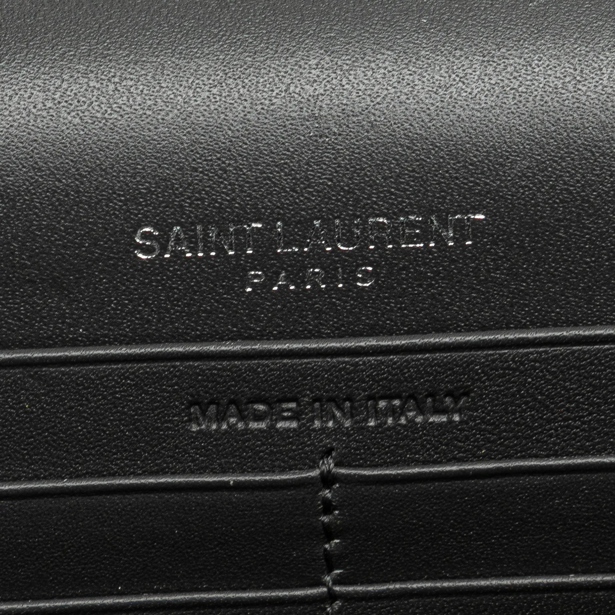 Saint Lau Smooth Calfskin Monogram Kate Tassel Chain Wallet