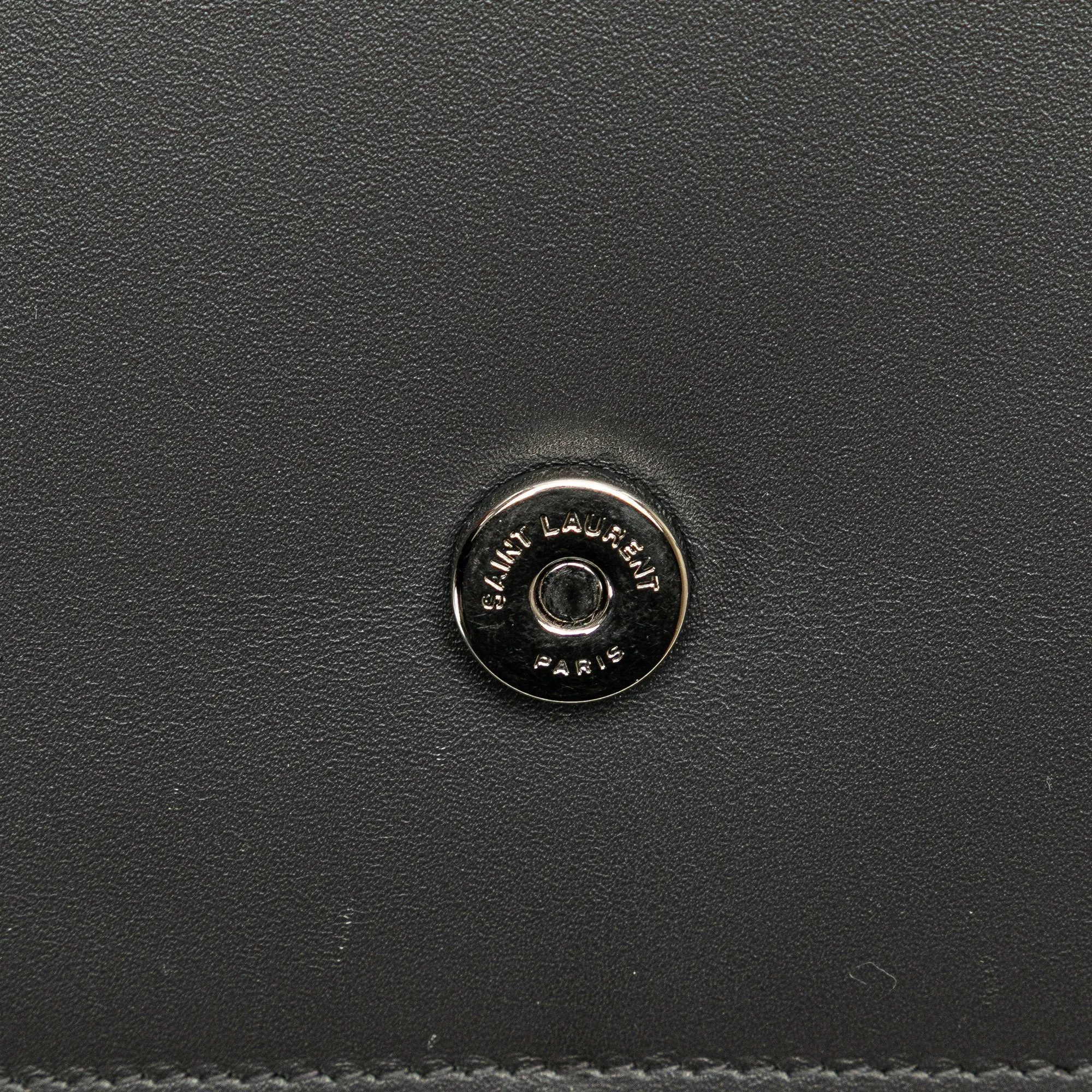 Saint Lau Smooth Calfskin Monogram Kate Tassel Chain Wallet
