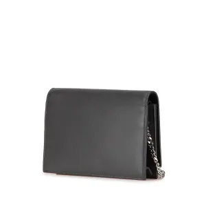 Saint Lau Smooth Calfskin Monogram Kate Tassel Chain Wallet
