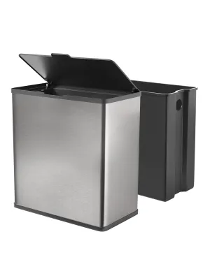 Sanitary Napkin Disposal Receptacle, Tampon Disposal Bin -Wall Mounted Trash Can for Bathroom with Removable Container for Improved Hygiene. Easy Mount to Any Wall/Partition. Includes No-Drill Option