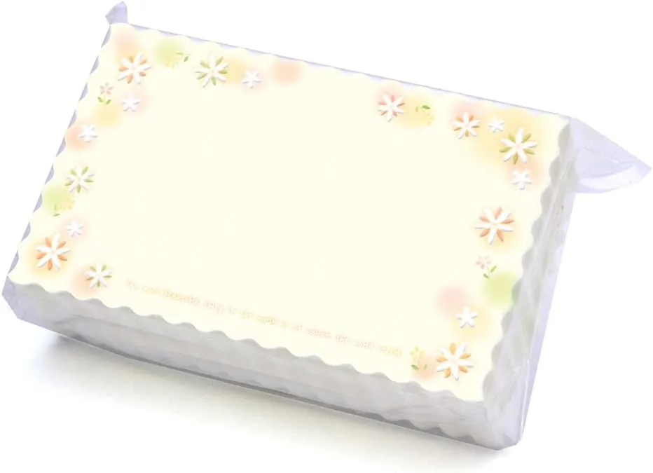 Sasagawa Taka Seal Message Cards 16-887 Fantasy Romantic Flowers, 100 Sheets