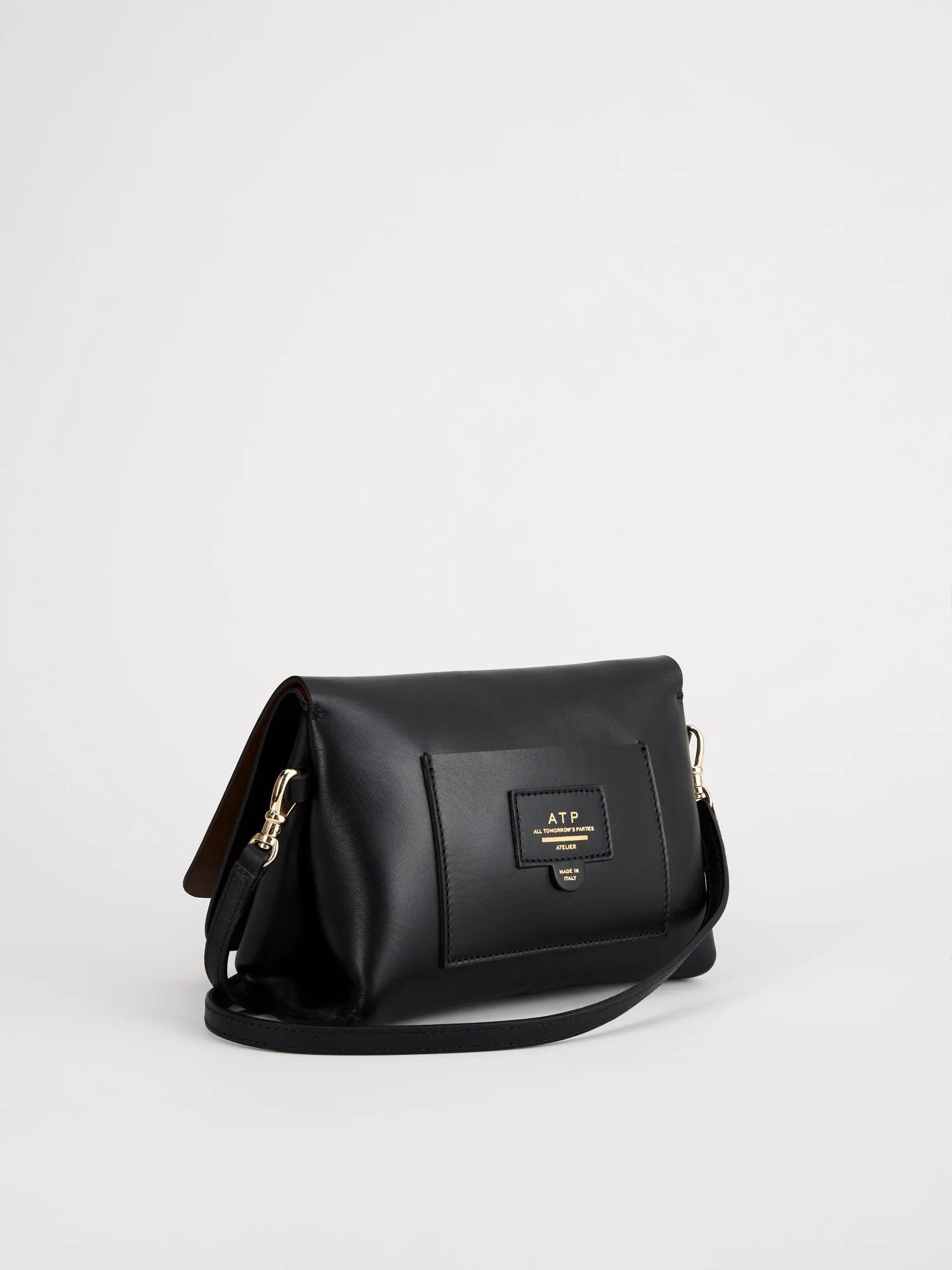Scarlino Black Nappa Pouch Bag
