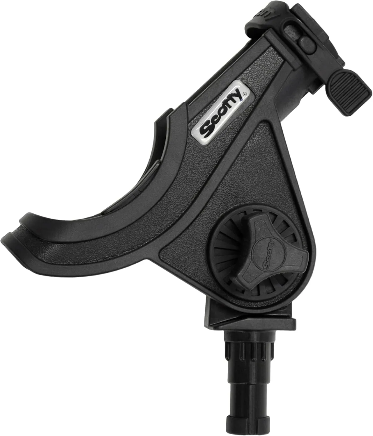 Scotty #279-BK Baitcaster/Spinning Rod Holder without Mount, Black