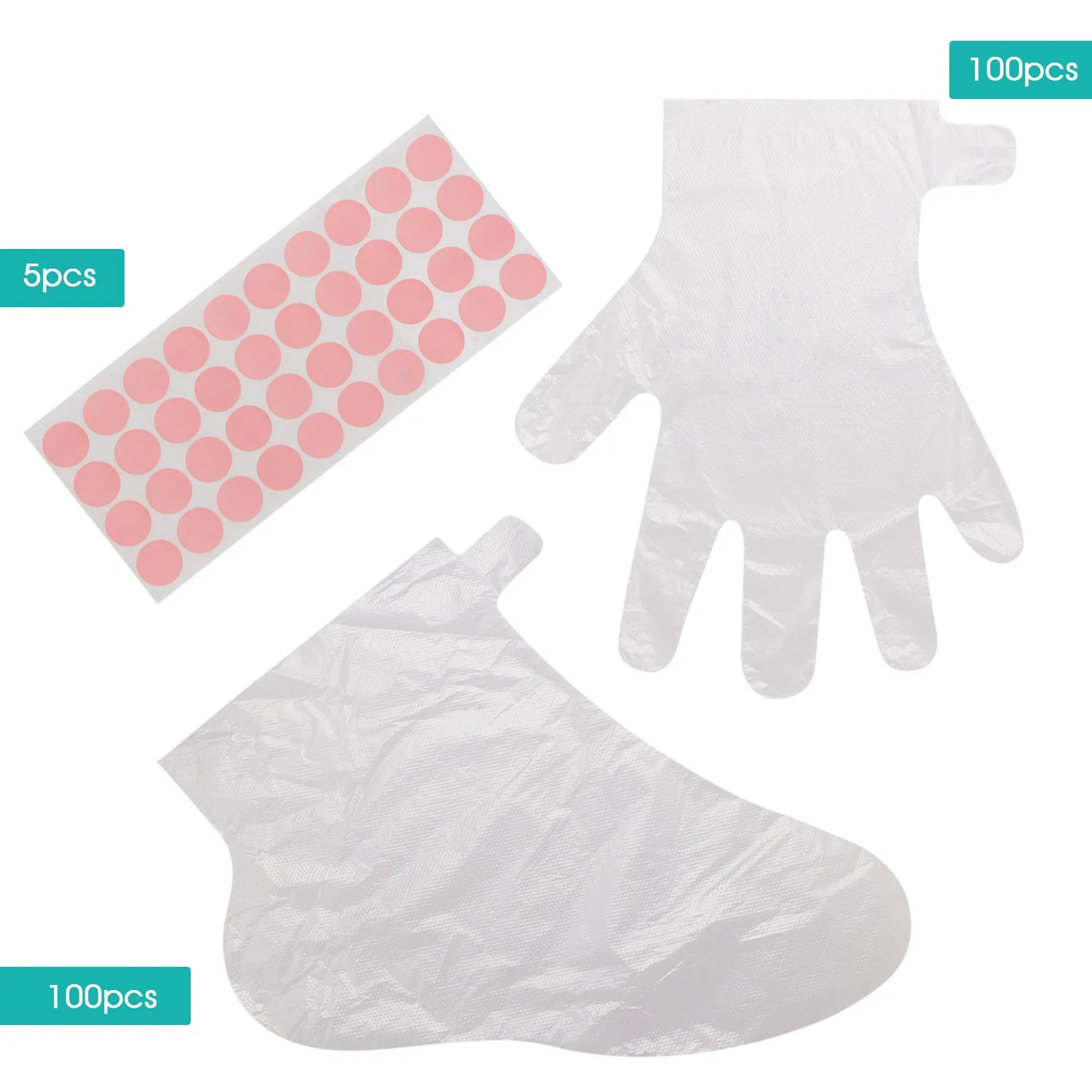 Segbeauty 200pcs Paraffin Wax Bath Liners, Plastic Socks for Moisturizing, Paraffin Baths Gloves for Hand, Foot Covers Pedicure Bags for Feet Thermal Hot Wax thera-py SPA Paraffin Wax Machine