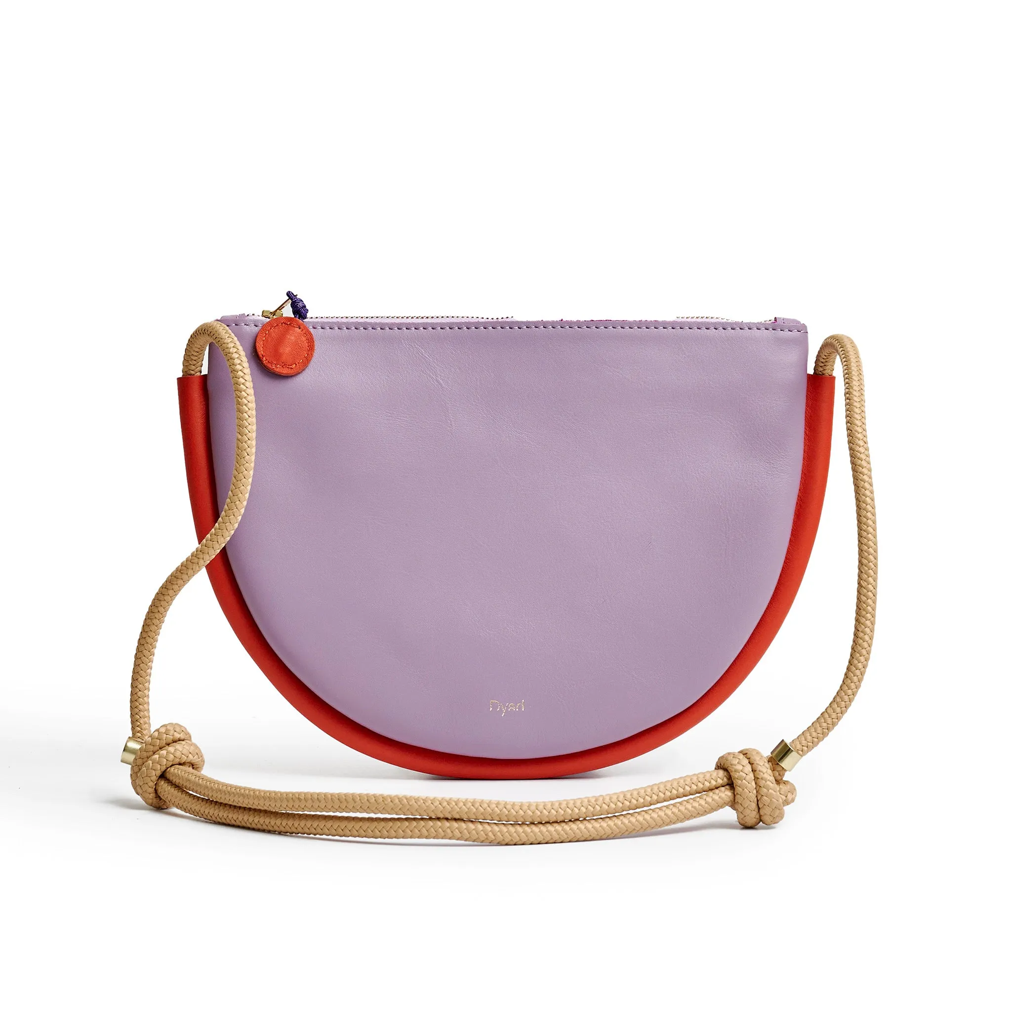 Selene Bag - Lilac / Lobster Red