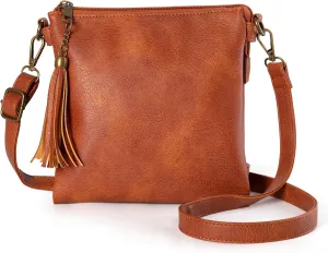 seOSTO Womens Small Crossbody Bag For Woman, Tassel Wallet Purse，Gifts For Teenage Girls