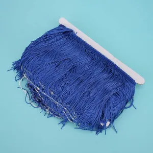 Sewing Fringe Trim, Sewing Fringe Trim Tassels Lace Latin Dress Stage Clothing Shoes Craft Curtain DIY Accessories 14cm / 5.5in (RoyalBlue)