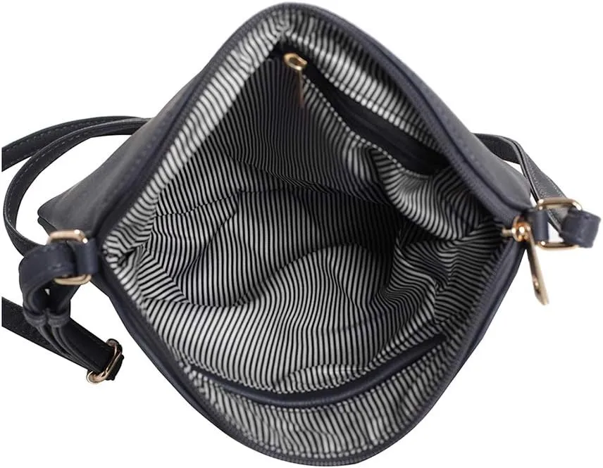 SG SUGU Lightweight Medium Crossbody Bag Shoulder Bag with Tassel and Zipper Pocket