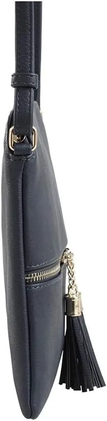 SG SUGU Lightweight Medium Crossbody Bag Shoulder Bag with Tassel and Zipper Pocket