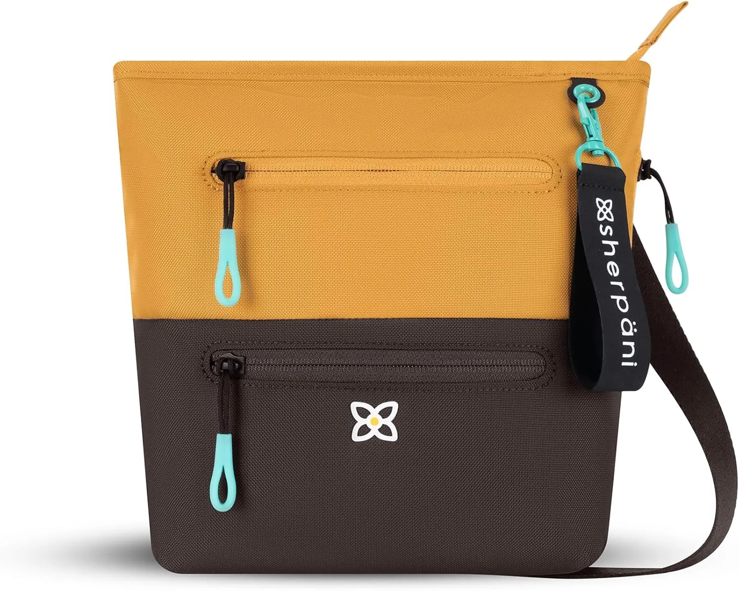 Sherpani Sadie, Nylon Crossbody Bag, Lightweight Shoulder Bag, Travel Cross Body Purse, Crossbody Bags for Women, RFID Protection WITHOUT Coin Purse (Sundial)