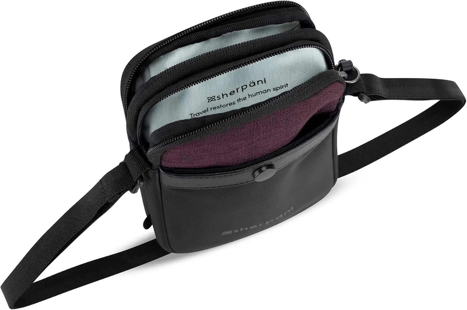 Sherpani Simplicity, Anti Theft Crossbody Wallet, Travel Shoulder Bag, Small Purse with Card Holder Organizer for Women