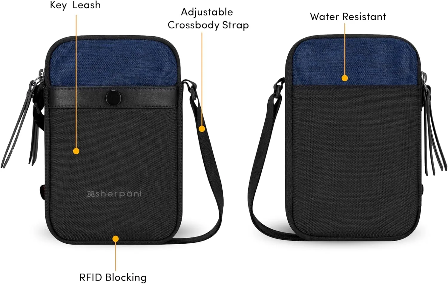 Sherpani Simplicity, Anti Theft Crossbody Wallet, Travel Shoulder Bag, Small Purse with Card Holder Organizer for Women