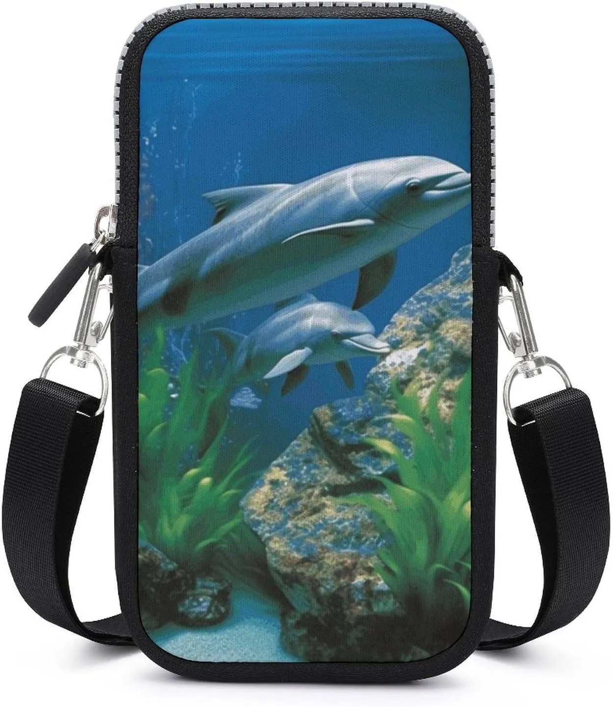 Shoulder Bag for Women Cell Phone Purses Aquatic Biologicals Printed Crossbody