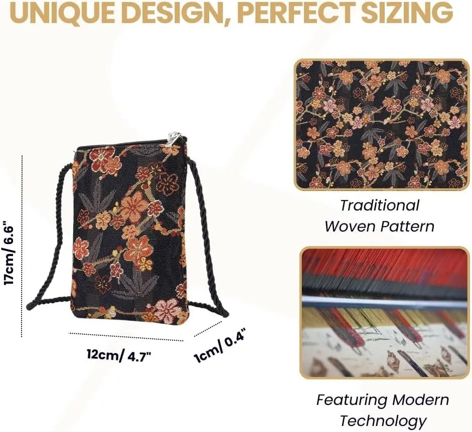 Signare Tapestry Mini Crossbody Phone Bag Credit Card Purse