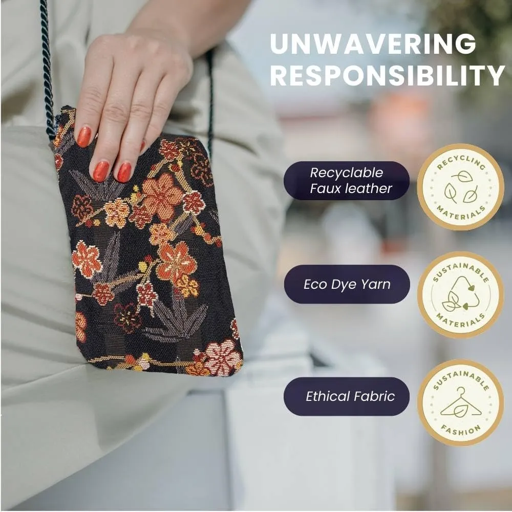 Signare Tapestry Mini Crossbody Phone Bag Credit Card Purse