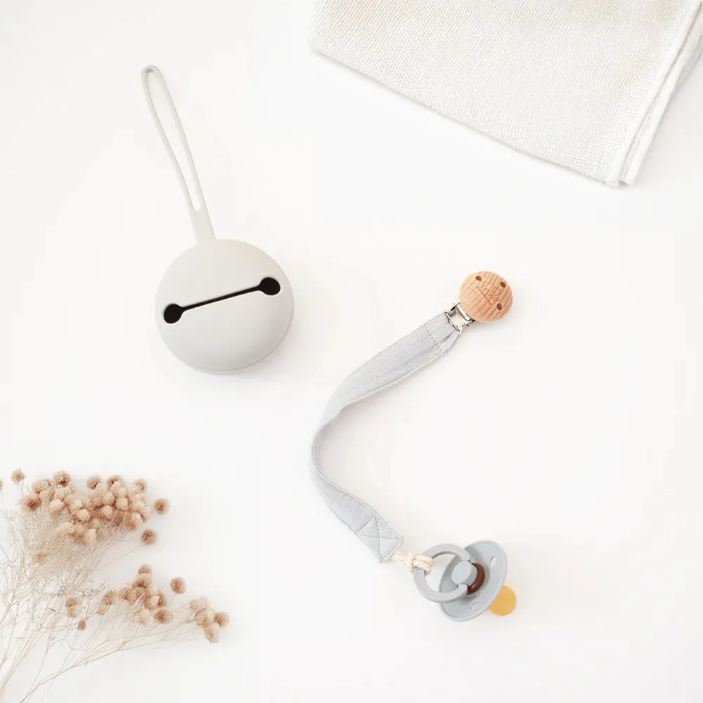 Silicone Pacifier Case | Cool Grey