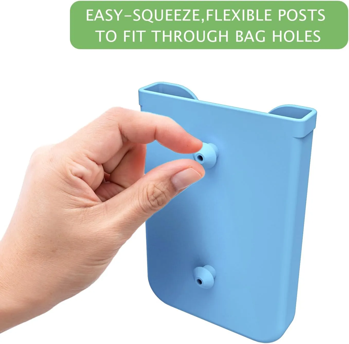 Silicone Phone Holder Compatible with Bogg Bag, Soft Silicone Charm Insert Accessories and Attachment for Bogg Beach Bags, Generic Portable Size Fits for iPhone and Android Phones Blue