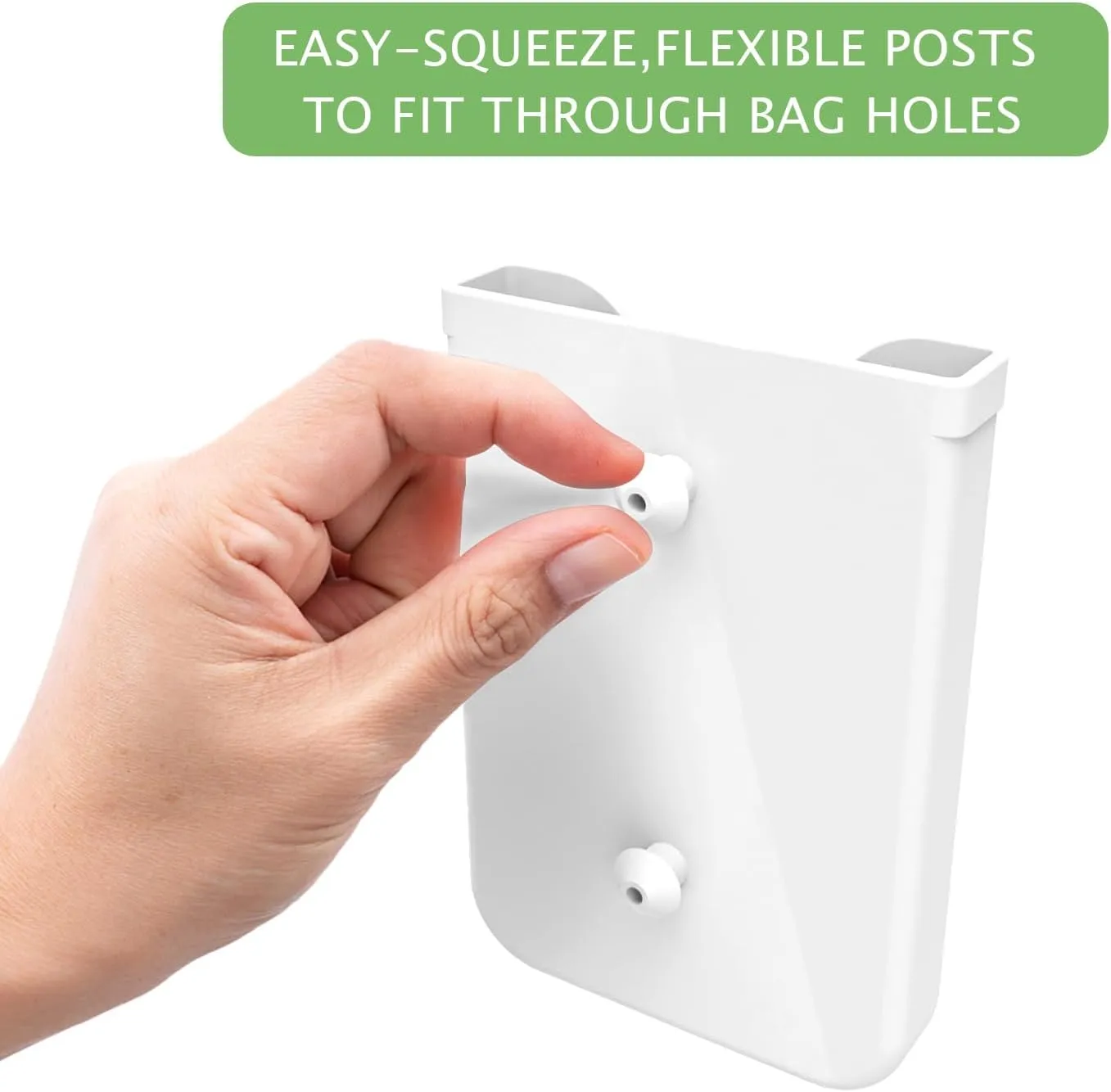 Silicone Phone Holder Compatible with Bogg Bag, Soft Silicone Charm Insert Accessories and Attachment for Bogg Beach Bags, Generic Portable Size Fits for iPhone and Android Phones White